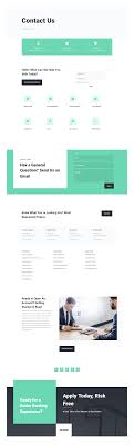 Bank Contact Page Banking Beautiful Website Design Layout