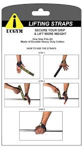 To put on lifting straps, slide your hands through the circles or use the hook and loop fasteners to attach them. Lifting Straps By Ucgym Get Better Workout Lift More With More Comfort