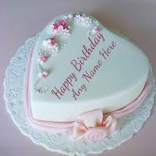 Female Heart Shape Happy Birthday Chocolate Cake Heart Shape Birthday Cake With Name Happy Birthday Cake Images Happy Birthday Cakes Birthday Cake For Husband