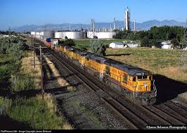 Up 9026 Union Pacific Ge C36 7 At Woods Cross Utah By James Belmont Woods Cross Union Pacific Railroad Union