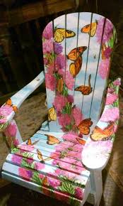 Pin By Thea Wendrich On Upcycle Adirondack Chairs Painted Hand Painted Chairs Whimsical Painted Furniture