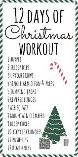 12 Days Of Christmas Workout Christmas Workout Holiday Workout Christmas Workout Challenge