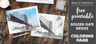 The original format for whitepages was a p. Free Printable Coloring Page Golden Gate Bridge World Of Printables
