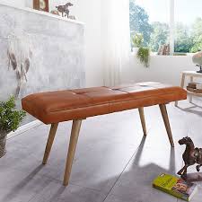 4.4 stars, based on 15858 reviews gallery of gartenbank ohne r ckenlehne luxus esszimmer bank gepolstert. Sitzbank Salim Ziegenleder Massivholz Bank 117x51x38 Cm Retro Flur Gepolstert Lederbank Echtleder Braun Wohnling Yomonda
