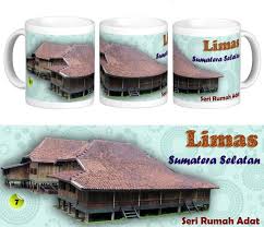 Gambar rumah adat sumatera barat. Jual Mug Rumah Adat Limas Sumatera Selatan Kota Bekasi Mungil Love Store Tokopedia