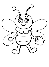 Spring coloring pages to print. Bee Coloring Pages 100 Best Pictures Free Printable