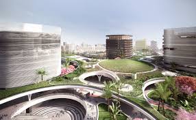 Galeria De Mecanoo Revela Planes Para Estacion Verde De Trenes En Taiwan 2 Train Station Architecture Green Architecture Architecture