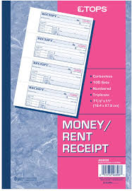 Amazon textbook rental service availability. Amazon Com Tops Money Rent Receipt Book 3 Part Carbonless 11 X 7 5 8 Inches 4 Receipts Page 100 Sets Per Book 46808 Blank Receipt Forms Office Products