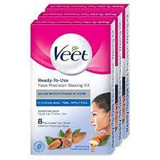 Nad's wax strips can be carried in a travel bag or stored in a drawer until needed. Veet Face Precision Waxing Kit For Upper Lip Cheeks And Chin 8 Strips Pack Of 3 Amazon In Health Personal Care