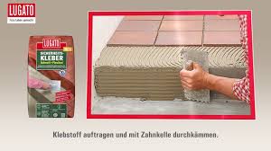 Treppen mit fliesen sind in deutschland weit verbreitet. Fliesen Auf Treppen Verlegen Mit Dem Lugato Fliesenklebstoff Sicherheitskleber Schnell Flexibel Youtube