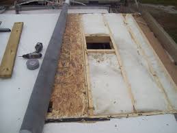 The problem with horizontal is the paneling accumulates debris and dirt along the siding shape. Rv Roof Repair Replacement Hancock Rv Repair Custom Off Grid Upgrades