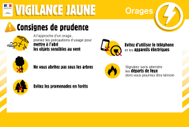 L'alerte débute le 28 juin à partir de 13 heures. Vigilance Jaune Orages Massoins Site Officiel