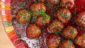 I make this every christmas eve. Rachael S Turkey Stuffing Christmas Meatballs Rachael Ray Show