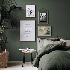 Green Wall Olive Green Wall Kaki Green Decor Golden Waves Feelings Are Much Like Waves We Can Green Bedroom Walls Green Room Ideas Bedroom Olive Green Bedrooms