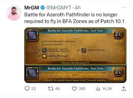 World Of Warcraft No Longer Restricting Flight In Battle For Azeroth