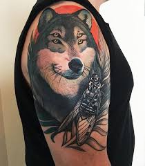 Probably, the human with this tattoo is a fighter, who is fighting for his happiness, or his profession may be associated with armed forces. 57 Wolf Tattoo Designs For Men And Women July 2021