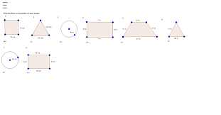 Area And Perimeter Of Polygons Worksheet Geogebra