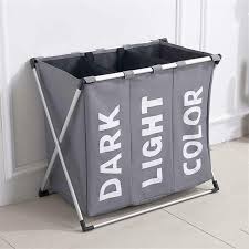Use it vertically for your dirty laundry, once the laundry is clean and folded, use it horizontally to store the folded laundry or vice versa! Buy 3 Grid Dirty Clothes Basket Clothing Color Classification Dirty Laundry Bags Home Laundry Basket At Affordable Prices Free Shipping Real Reviews With Photos Joom