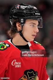 Josh Norris of the Ottawa Senators approaches the puck in front of... News  Photo