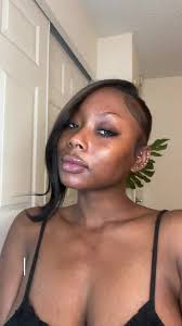 High Bun with Weave Bangs