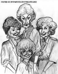 Cast Of The Golden Girls Golden Girls Caricature Funny Caricatures