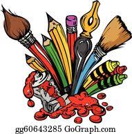 2020 popular 1 trends in education & office supplies, toys & hobbies, home & garden, luggage & bags with art supply box for kids and 1. Art Supplies Clip Art Royalty Free Gograph