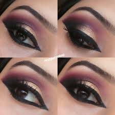 Black And Gold Smokey Eye Makeup Gold Red Black Smokey Eye Smokey Eye Makeup Bridal Smokey Eye Makeup Eye Makeup Styles
