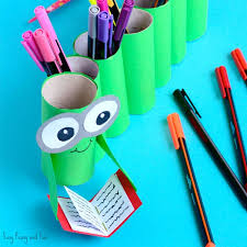 Diy Bookworm Paper Roll Pencil Holder Easy Peasy And Fun Check out our pencil organizer selection for the very best in unique or custom, handmade pieces from our home & living shops.