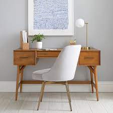 In addition, a protective finish highlights the natural patterns of the wood grains. West Elm X Pbt Mid Century Desk Pottery Barn Teen