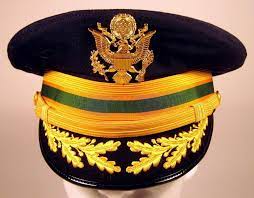 Us Army Field Officer Military Police Mp Service Dress Blues Hat Cap Us Military Uniform Military Police Blue Hat