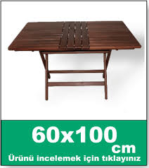 Ahsap Masa Bahce Masalari 60x120 Ahsap Masa Masa Metal