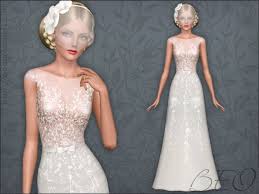 Wedding Dress 34 For The Sims 3 By Beo Sims 4 Wedding Dress Sims 3 Wedding Wedding Dresses