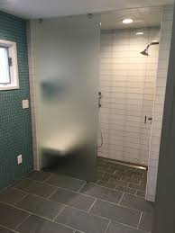 Glass Tile Curb Less Shower Linear Drain Steam Shower Shower Tile Glass Tile Linear Drain