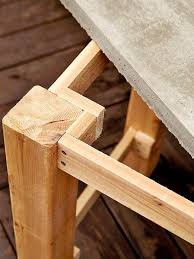 How To Make Your Own Outdoor Table Wood Diy Concrete Diy Diy Wood Projects