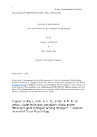 In adolescenta orgolios fiind si lipsit de tact, era ocolit de colegi si a fost obligat sa. Pdf Asymmetric Goal Contagion Social Power Attenuates Goal Contagion Among Strangers Power Attenuates Goal Contagion