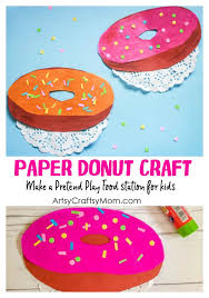 Miss onederful birthday trivia game template, printable onederful 1st birthday. Pretend Play Food Doughnut Paper Craft For Kids