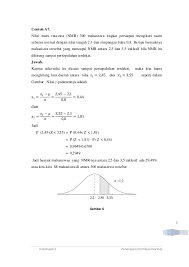 Dalam sebuah ujian terdapat 10 soal, dari nomor 1 sampai nomor 10. Penerapan Distribusi Normal