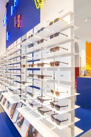 Ace Tate S Copenhagen Eyewear Store Features Blocks Of Primary Colour Eyewear Store Design Eyewear Store Retail Store Interior