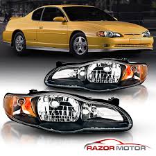 This coupe feels solid and tight, but it's not up to european standards. 2000 2001 2002 2003 2004 2005 Chevy Monte Carlo Black Replacement Headlight Pair Ebay