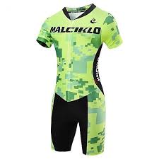 Malciklo Fahrradtriktot Mit Fahrradhosen Herrn Kurzarm Fahhrad Triathlon Triathlon Anzug Trisuit Kompressionskleidun Cycling Outfit Triathlon Suit Cycling Suit