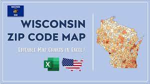 Wisconsin Area Code Map Wisconsin Zip Code Map And Population List In Excel