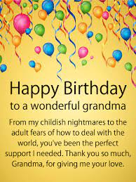 Resizing your completed card is easy, just click the resize button and use a preset size or choose your own custom size. To My Perfect Supporter Happy Birthday Card For Grandmother Birthday Greeting Cards By Davia