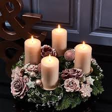 Adventskranz Tender Rose Weihnachtsdeko Weihnachten Weihnachtstischschmuck Adventsdeko