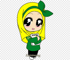 Kartun tangan dicat gadis cantik q versi watak kecil dan source : Berhijab Gambar Kartun Koki Muslimah Png Hijabfest