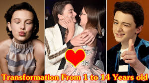 Noah Schnapp And Millie Bobby Brown Transformation From 1 To 14 Years Old Youtube