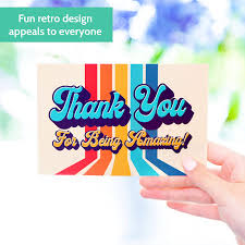 If you are making a gift box with monogrammed note cards you can print some in each color and wrap. Buy 50 Thank You For Being Amazing Postcards Kudos Appreciation Note Cards For Staff Team Student Volunteer Donor Teacher Or Employee Recognition And Thanks For Making A Difference Online In Indonesia B08rsr4p7y