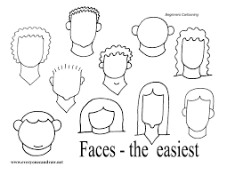 Faces Easy Drawing Cartoon Faces Cartoon Drawings Easy Cartoon Drawings