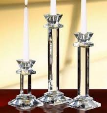 Explore our unique pillar candle holders, trays, hurricanes, and lanterns. Fifth Avenue Crystal Square Candlesticks Set Of 3 By Jaf Gifts 79 85 Faceted Crystal Crystal Candlesticks Candlesticks Crystal Candle Holders Centerpieces