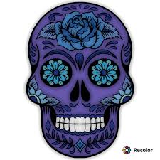 Pin By Huebi On Coloring For Grownups Sugar Skull Artwork Skull Artwork Skeleton Art