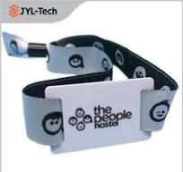 RFID 13.56MHz 일회용 손목밴드 스트레처블 팔찌 칩 NFC 패브릭 ...